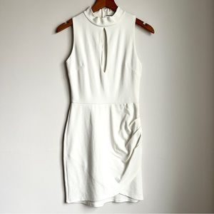 white bodycon dress